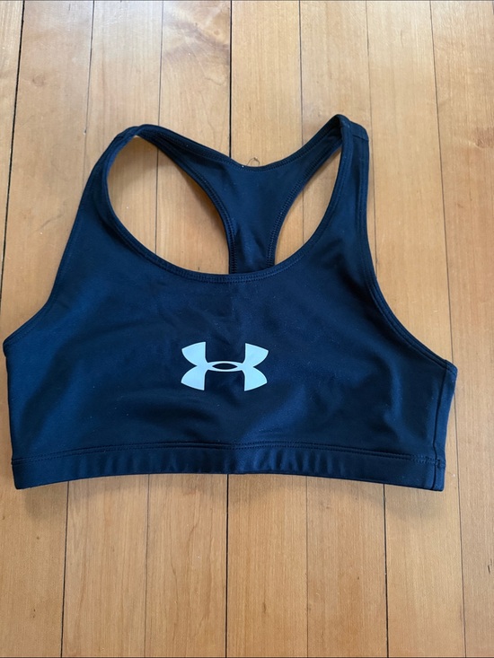 Under Armour Other - Under Armour Black Women's Racerback Sports Bra with White Logo